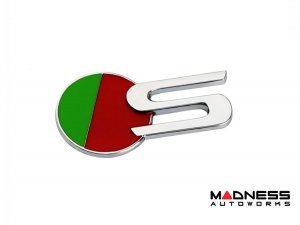 Jaguar Custom Emblem - S Sport - Chrome Finish - Green/Red